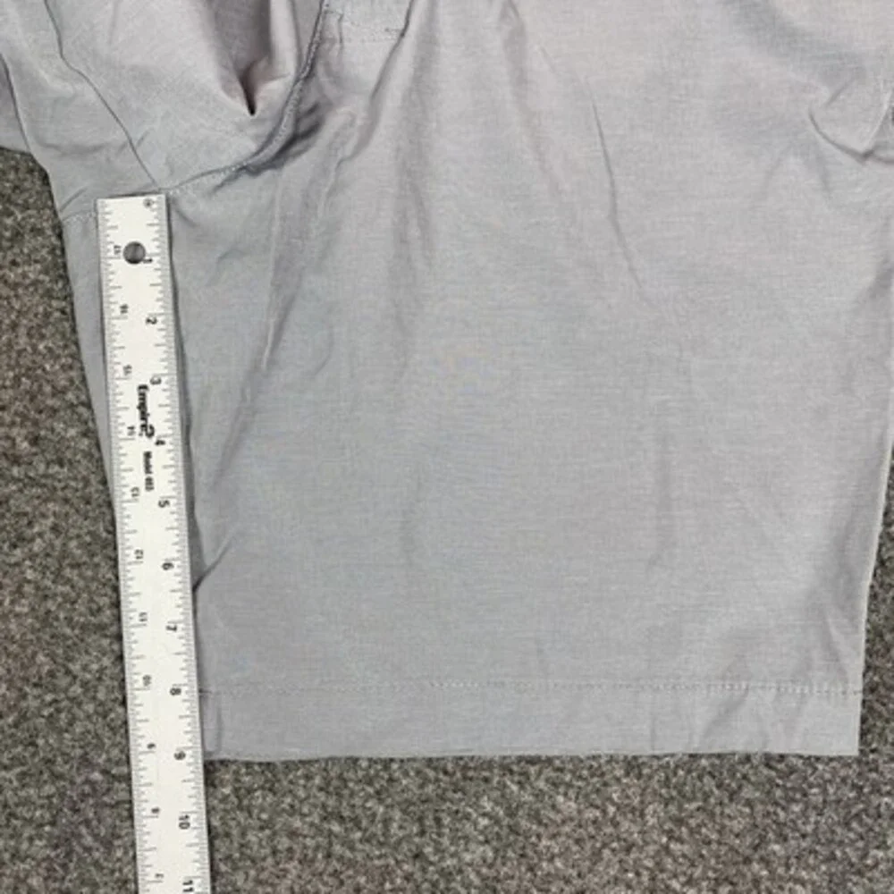 Banana Republic Mens Golf Shorts 38 Comfort Flat Front Gray 9 Inseam Performance